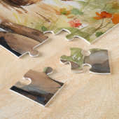 Puzzle Whimsical Adventure attend avec notre mignonne our (Côté)