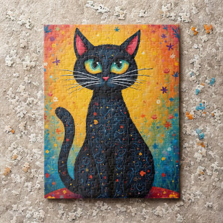 Puzzle Whimsical Cat 