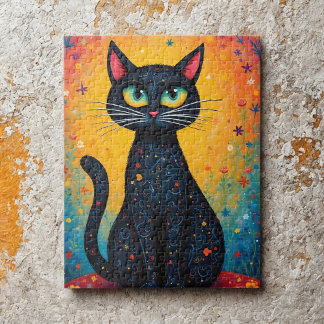 Puzzle Whimsical Cat 