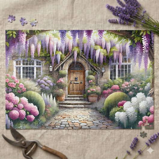 Puzzle Whimsical Cottage Garden Pathway