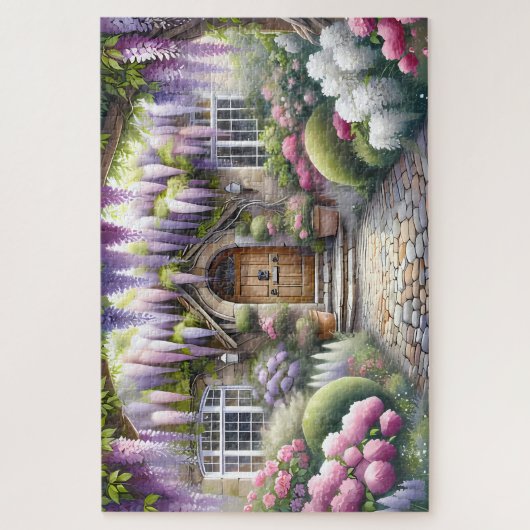 Puzzle Whimsical Cottage Garden Pathway (Vertical)