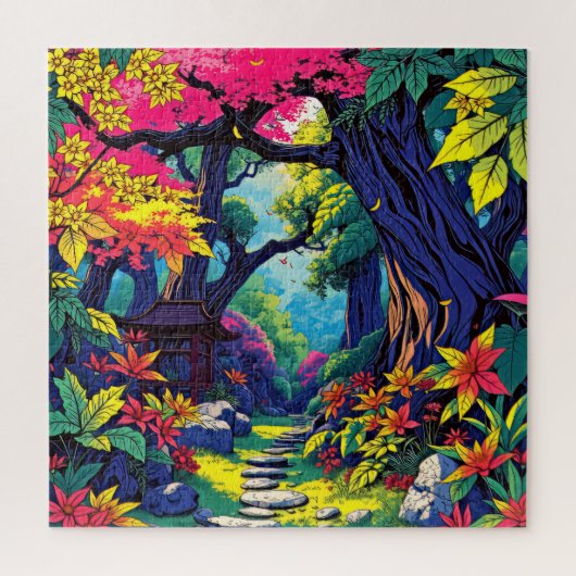 Puzzle Whimsical Forest Adventure (Vertical)
