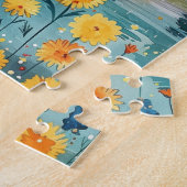 Puzzle Whimsical Italian Lakeside Village Art (Côté)