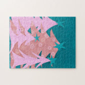 Puzzle Whimsical Pink Christmas Trees (Horizontal)