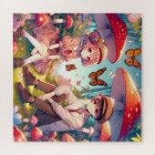 Puzzle Whimsical Romantic Anime Couple (Horizontal)