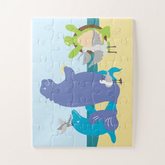 Puzzle Whimsical Sea Animaux (Vertical)