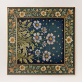 Puzzle Whimsical Wildflower Evening Art Nouveau Style (Horizontal)
