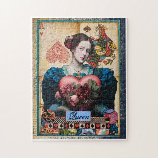 Puzzle Whimsical Wonderland : Queen of Hearts Collage (Vertical)