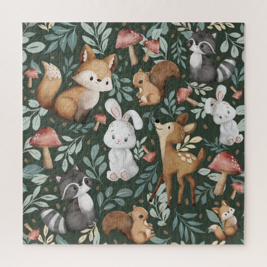 Puzzle Whimsical Woodland Friends (Vertical)