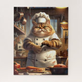 Puzzle Whimssal Brown Réaliste Chat Chef (Vertical)