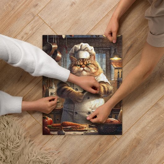 Puzzle Whimssal Brown Réaliste Chat Chef