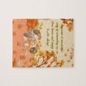 Puzzle Whimsy d'automne : Hérisson dans une forêt cosy (Horizontal)