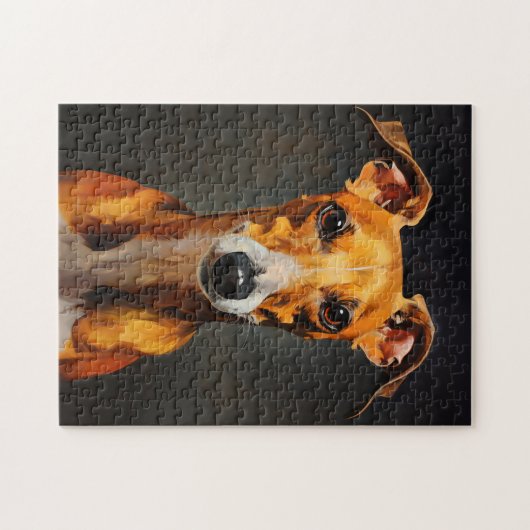 Puzzle Whippet (Horizontal)
