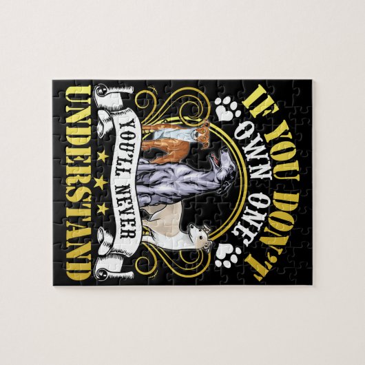 Puzzle Whippet | I Owned A Whippet ,So I Understand (Horizontal)