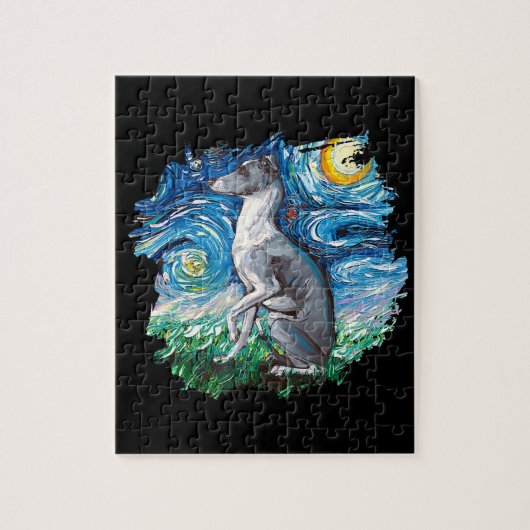 Puzzle Whippet Italian Greyhound Starry (Vertical)
