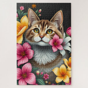 Puzzle Whiskers dans un pays des merveilles florales