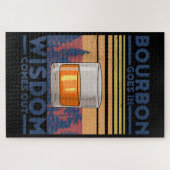 Puzzle Whiskey Bourbon entre dans la sagesse sort (Horizontal)