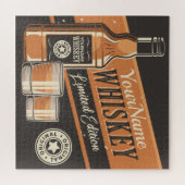 Puzzle Whiskey Liquor Bottle Western Bar (Horizontal)