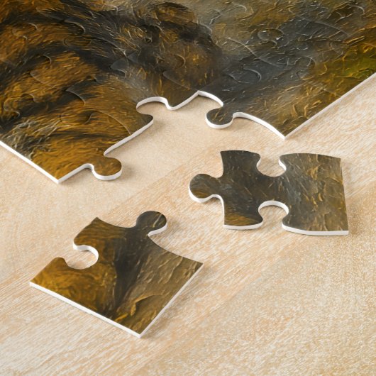 Puzzle Whispers in the Wild - Tiger and Cub in Forest (Côté)