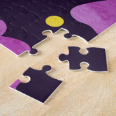 Puzzle Whispers Violet : Elégance de l'aquarelle florale (Côté)