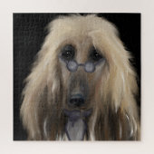 Puzzle White Afghan Hound (Vertical)