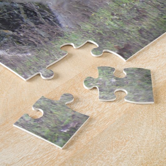 Puzzle - White Alpaca Legpuzzel (Zijkant)