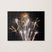 Puzzle White and Gold Fireworks II Patriotic Celebration (Horizontal)