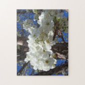 Puzzle White Blossoms II (Vertical)