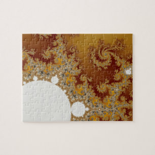 Puzzle White Dragon - Fractal Art