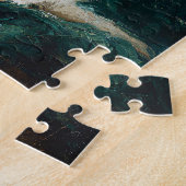 Puzzle White German Shepherd Puppy Christmas Painting (Côté)