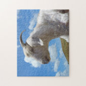 Puzzle - White Goat Portret Legpuzzel (Verticaal)