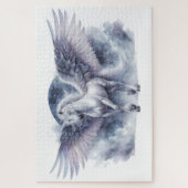 Puzzle White Pegasus Moonlit Wings Celestial Dream (Vertical)
