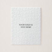 Puzzle White Personalized – Your Logo & Text Here (Vertical)