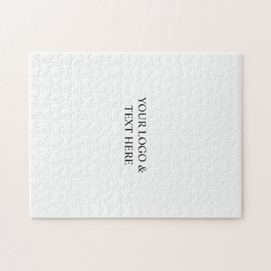 Puzzle White Personalized – Your Logo & Text Here (Horizontal)