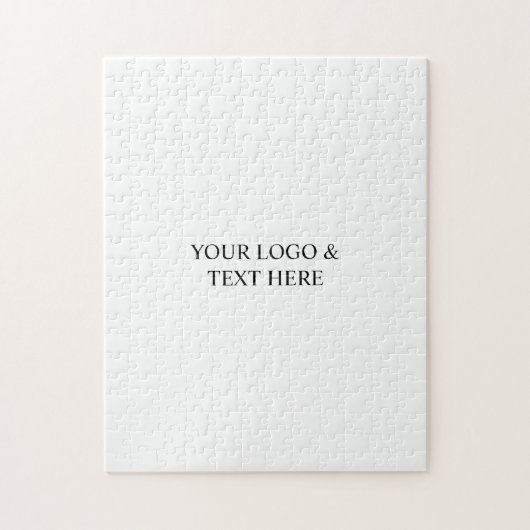 Puzzle White Personalized – Your Logo & Text Here (Vertical)