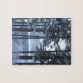 Puzzle White Pines in Blue Light. (Horizontal)