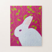 Puzzle white rabbit (Vertical)
