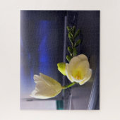 Puzzle White yellow freesia (Vertical)