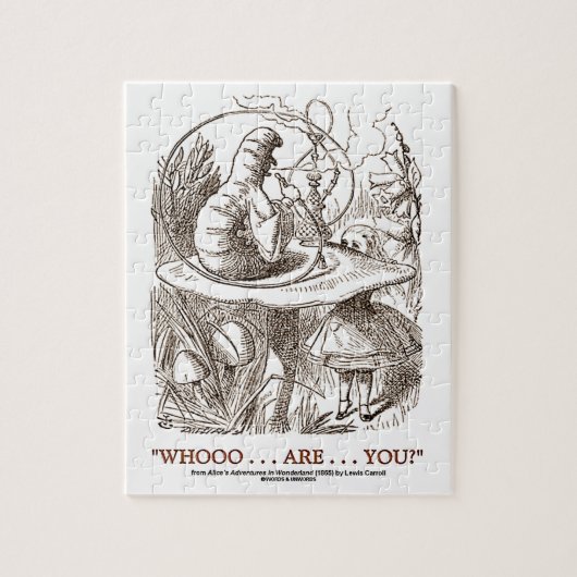 Puzzle Whooo… sont… vous ? (Alice et Caterpillar) (Vertical)