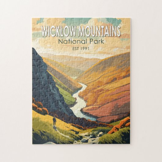 Puzzle Wicklow Mountains National Park Irlande Travel Art (Vertical)
