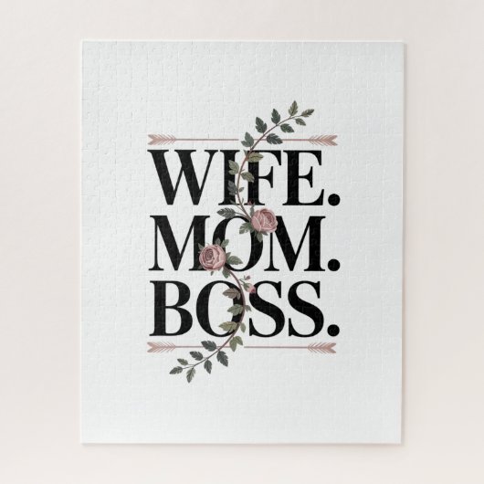 Puzzle Wife. Mom. Boss. (Vertical)