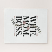 Puzzle Wife. Mom. Boss. (Horizontal)