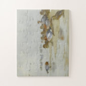 Puzzle Wigeon et Turquoise au bord de l'eau, Art (Vertical)