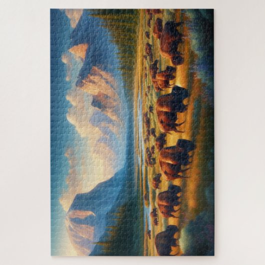 Puzzle Wild Bison Valley, Montagnes (Vertical)