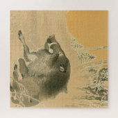 Puzzle Wild Boar Ohara Koson 1920 Art japonais (Horizontal)
