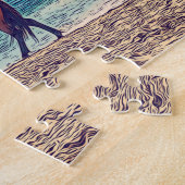 Puzzle Wild Horse Beach mignonne Personnalisé (Côté)