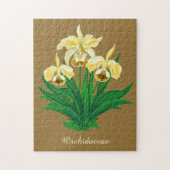 Puzzle Wild Orchids - Golden Yellow Orchids and Foliage (Vertical)