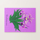 Puzzle Wild Orchids - Light Purple Orchids and Foliage  (Horizontal)