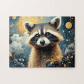 Puzzle Wild Raccoon painted (Horizontal)