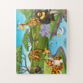 Puzzle Wildlife Wonderland : Animaux au bord de la rivièr (Vertical)